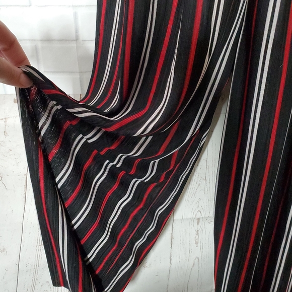 Black Striped Long Pants - Picture 3 of 6